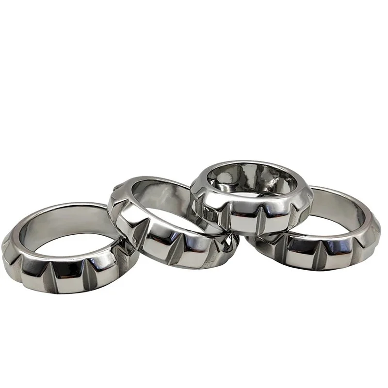 304 Stainless Steel Penis Ring Cock Cages Sex Toy for Big Cock Man Metal Lock Penis Cock Cages for Male