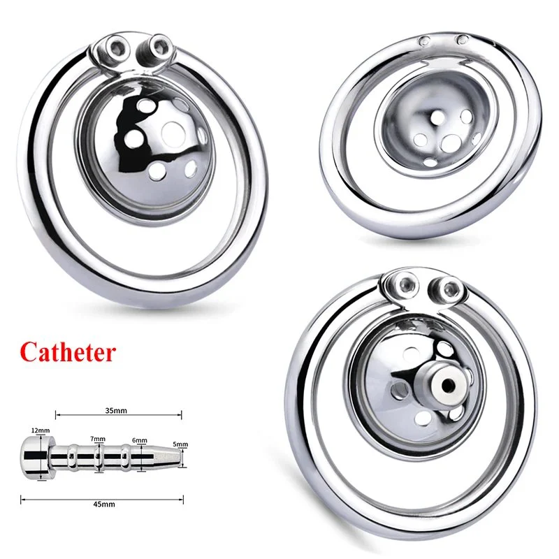 Chastity Device Stainless Steel Chastity Cage Male Invisible Stainless Steel Chastity Belt Device Flat Cage Sissy Binding