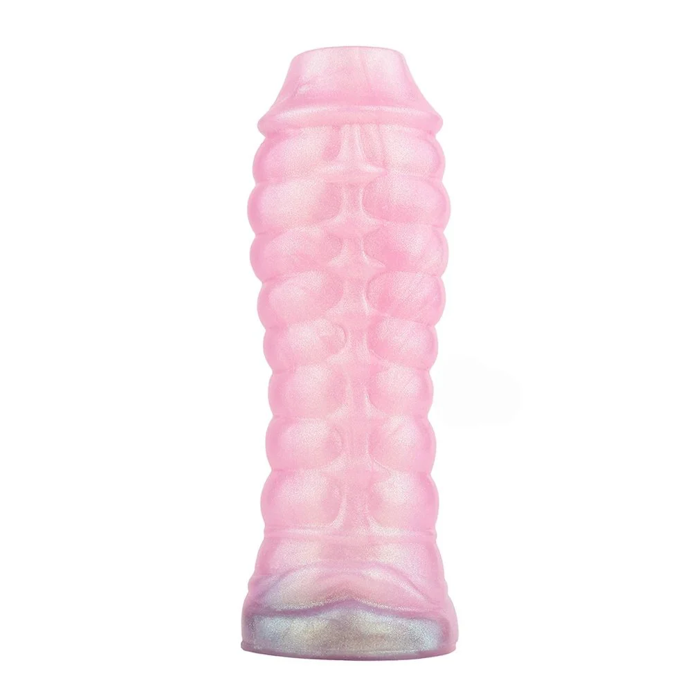 Soft Liquid Silicone Made Cock Sleeve Delay Ejaculation Sheath Penis for Man