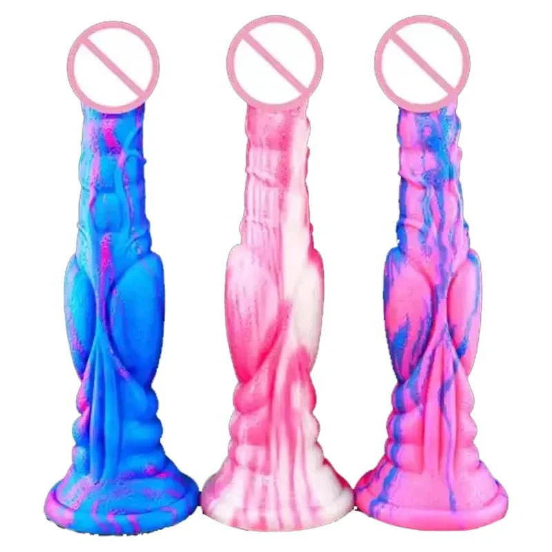 Realistic Big Soft Rubber Dildo Horse Dildos Body Messenger Comfortable Feature for Women