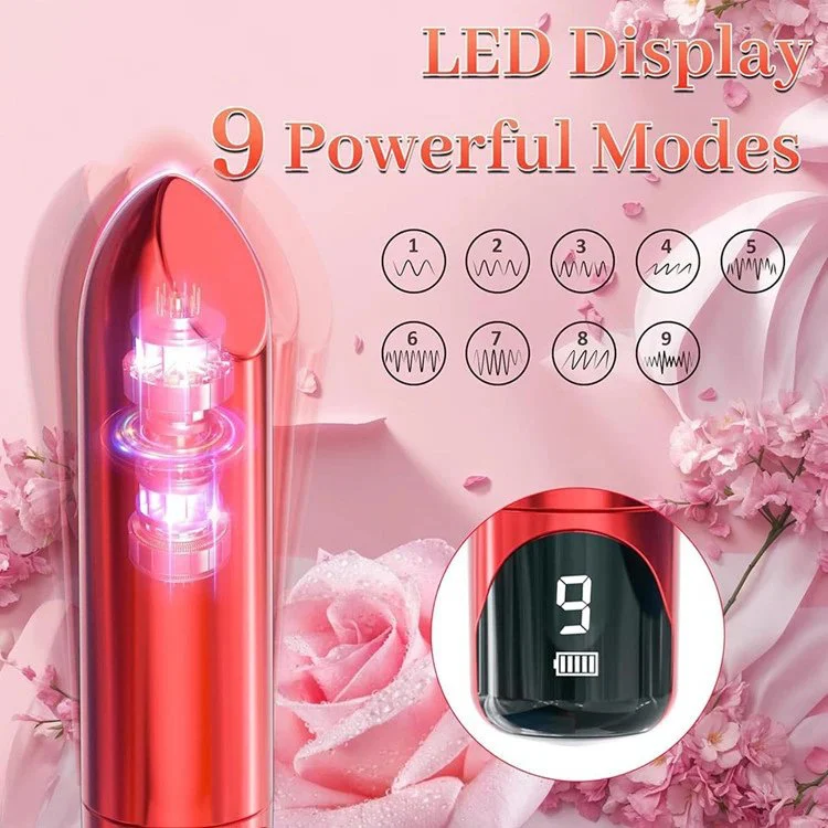 LED Display Female Clitoral Stimulator Masturbator USB Lipstick Bullet Vibrator Sex Toys for Women