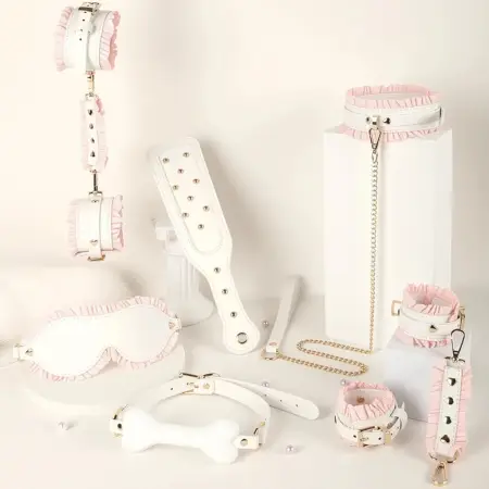 Customized Adult Sex Props Maid Set Handcuffs Collars Sex Toys For Women