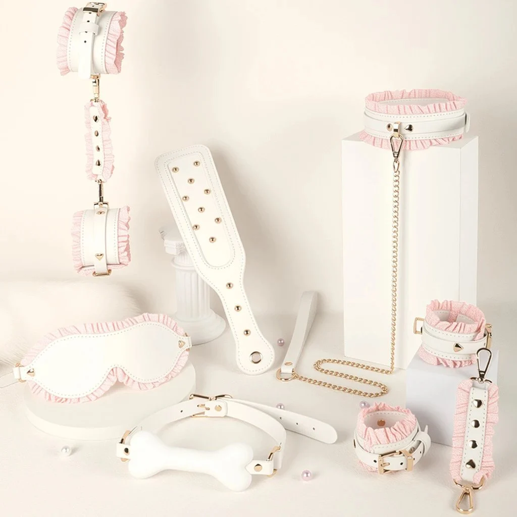 Customized Adult Sex Props Maid Set Handcuffs Collars Sex Toys For Women