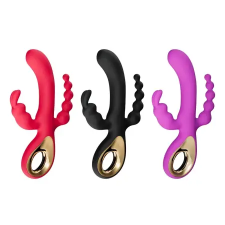 Rabbit Anal Plug 3 in 1 Vibrator 10 Strong Speeds Vibrating G Spot Stimulator Dildo Sex Toys for Women