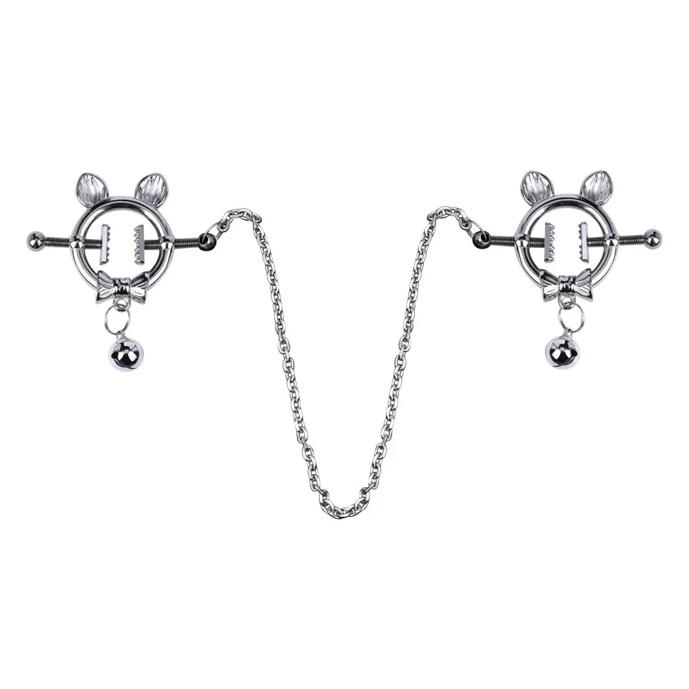 Cute Metal Nipple Clamps for Women Men Gay Sissy Group Erotic Sex Tools