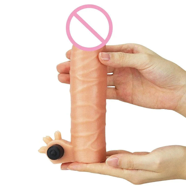 Phthalate Free Nature Extender Lengthen and Bold Liquid Silicone Waterproof Sex Dildo for Female