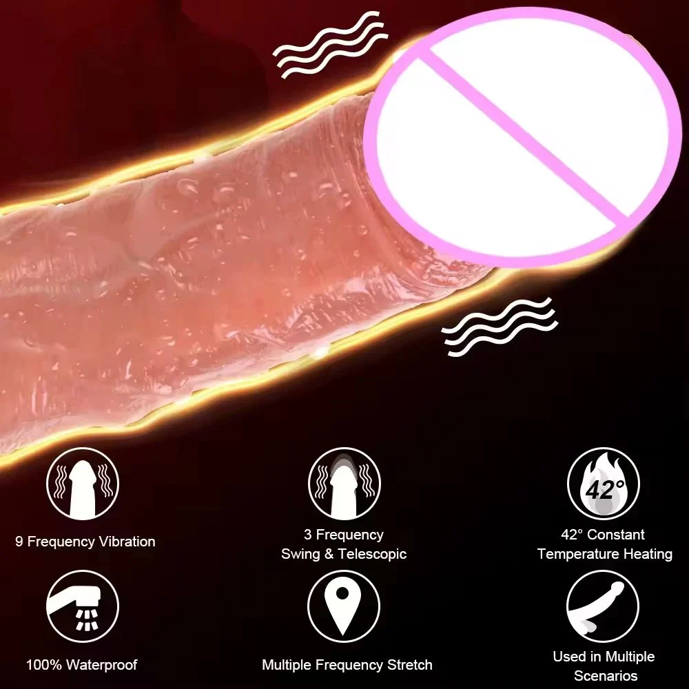 Dildo 12 Inch Anal Silicone Huge Remote Control Big Dildo Vibrator for Women Sex Toy Strap on Thrusting Dildo