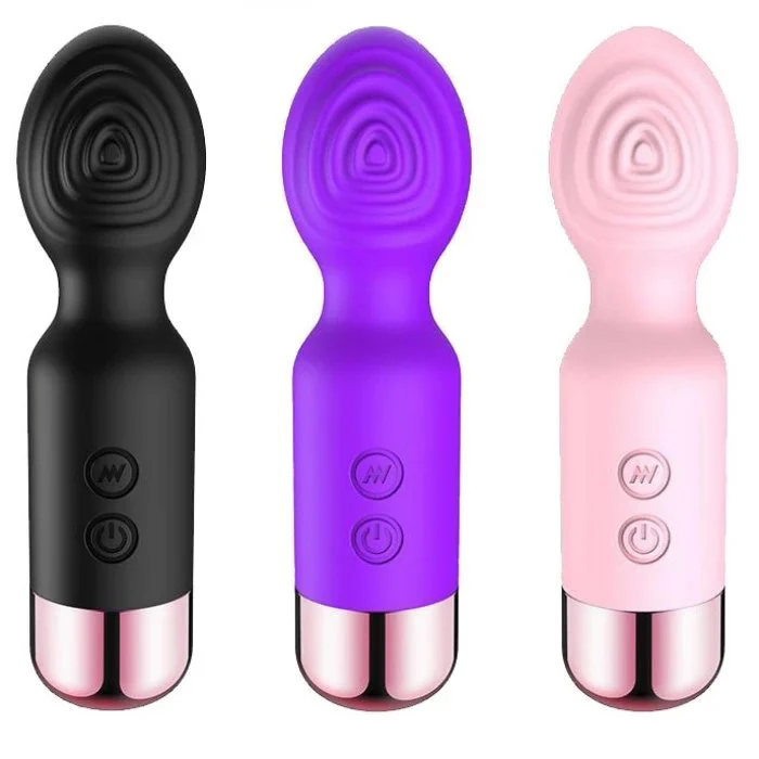 Portable Women's Mini Wand Massager-G-Spot & Vaginal Vibrator USB Rechargeable Waterproof Multi-Speed for Female Masturbation