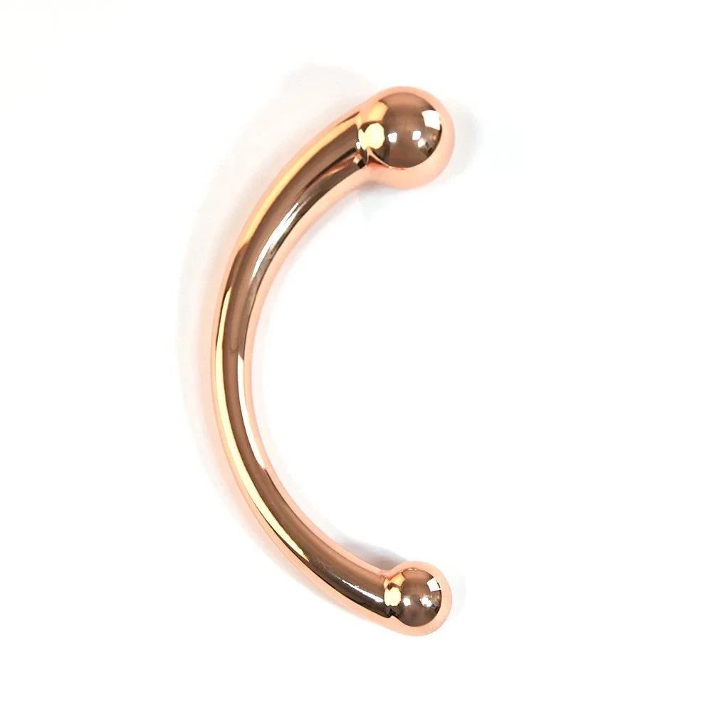 Double Ended Stainless Steel G Spot Massage Stick Pure Metal Penis P-Spot Stimulator Anal Plug Dildo Sex Toy for Women Men