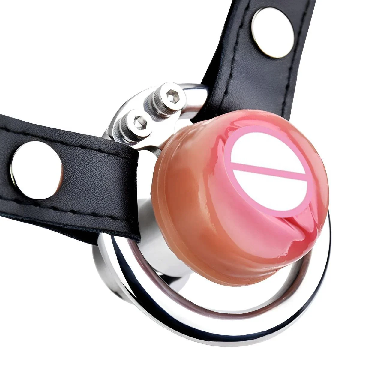 304 Stainless Steel Male Chastity Device with Simulated Vagina Cock Cage Invisible Lock Ring Sex Toy for Adult