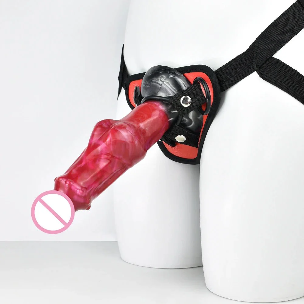 Beginner Unisex Strap-On Harness Kit Sexual Bandage Realistic Silicone Dildo Unisex Sex Toys Sex With Leather