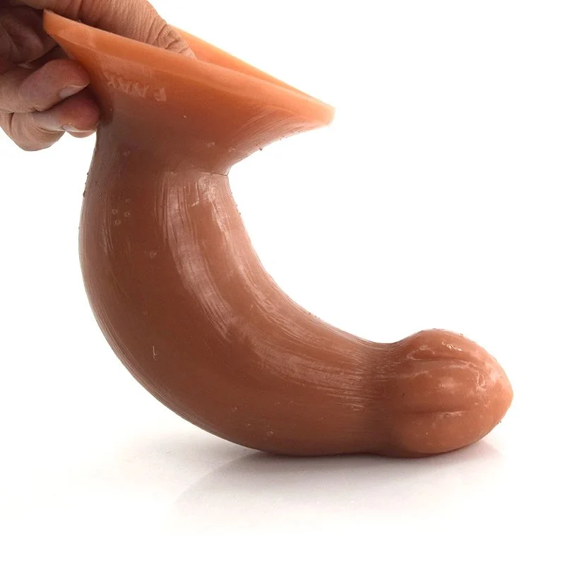 6.96 Inches Super Long Double Layer Sex Toys Flexible Soft Silicone Dildo Clitoris Stimulation Anal Plug with Sucker