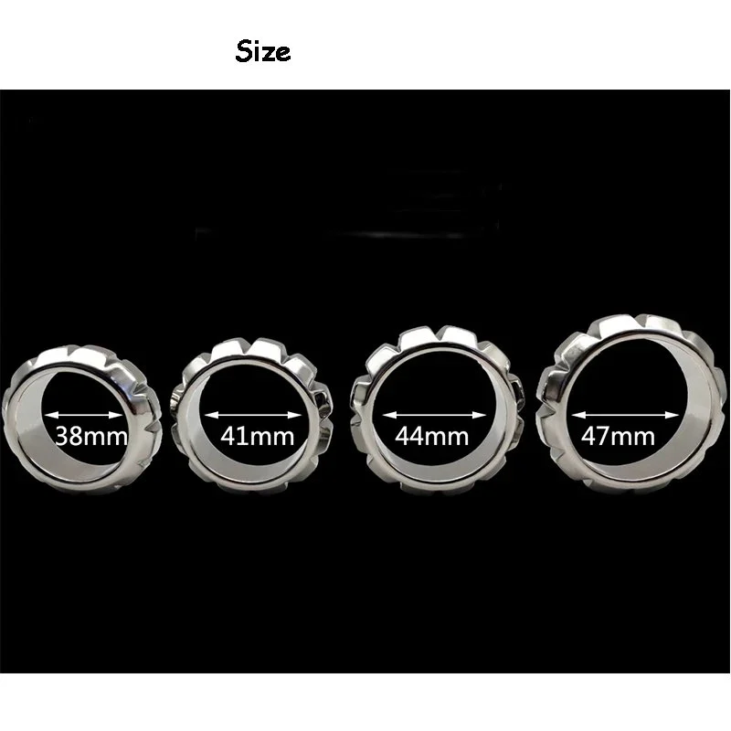 304 Stainless Steel Penis Ring Cock Cages Sex Toy for Big Cock Man Metal Lock Penis Cock Cages for Male