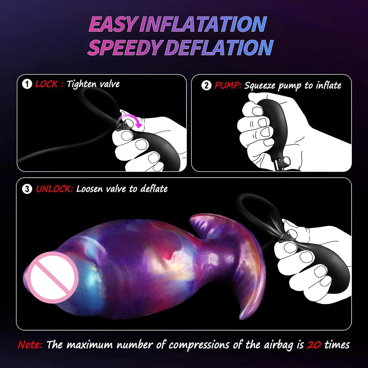 Expanded Silicone Sex Toys Ball Butt Plug Internal Rolling Beads Wearable Magnetic Pump Inflatable Anal Dildo Steel