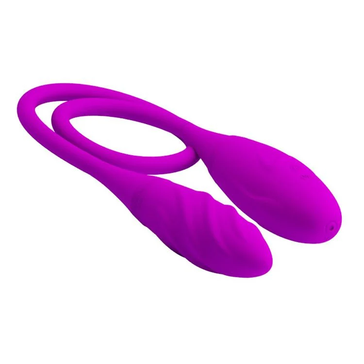 Double Head USB Rechargeable Dildo Vibrator for Lesbian Female Masturbation Bullet Vibrator for Couples