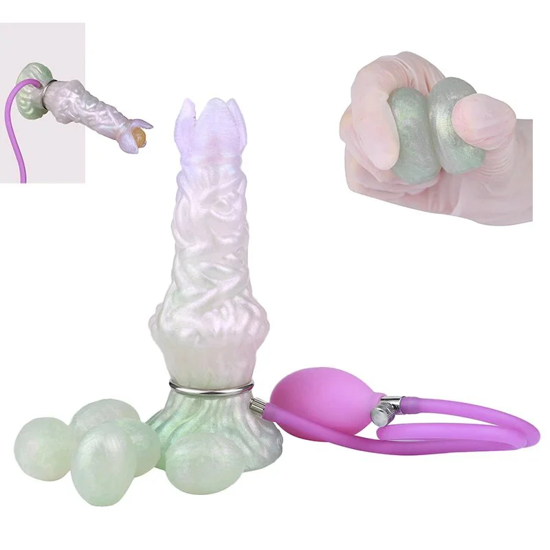 Fantasy alien Pandora Ovipositor Dildo Huge Thick Dildo with 5 Eggs and Strong Suction Cup Anal Dildo Adult Toys for Couple