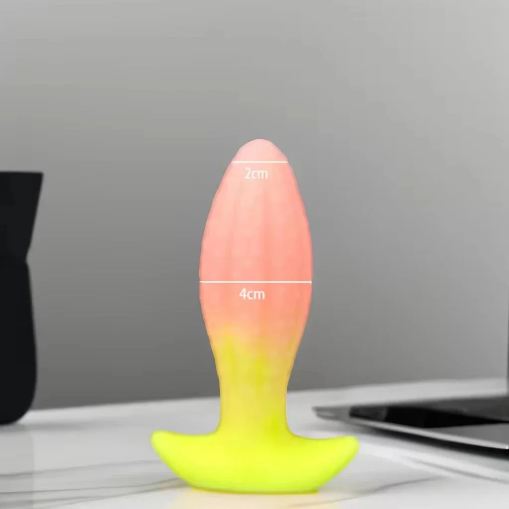 Female Anal Sex Toys Long-Term Wearing Pineapple Silicone Waterproof Eco-Friendly Fun Plug Stimulation Backyard Play