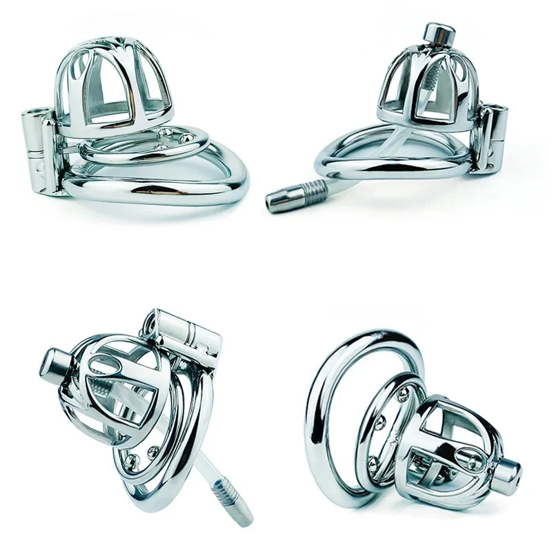 Cobra Male Chastity Device with Anti-falling Ring and Catheter for Penis Exercise Bondage Restraint Cage Chastity Devices