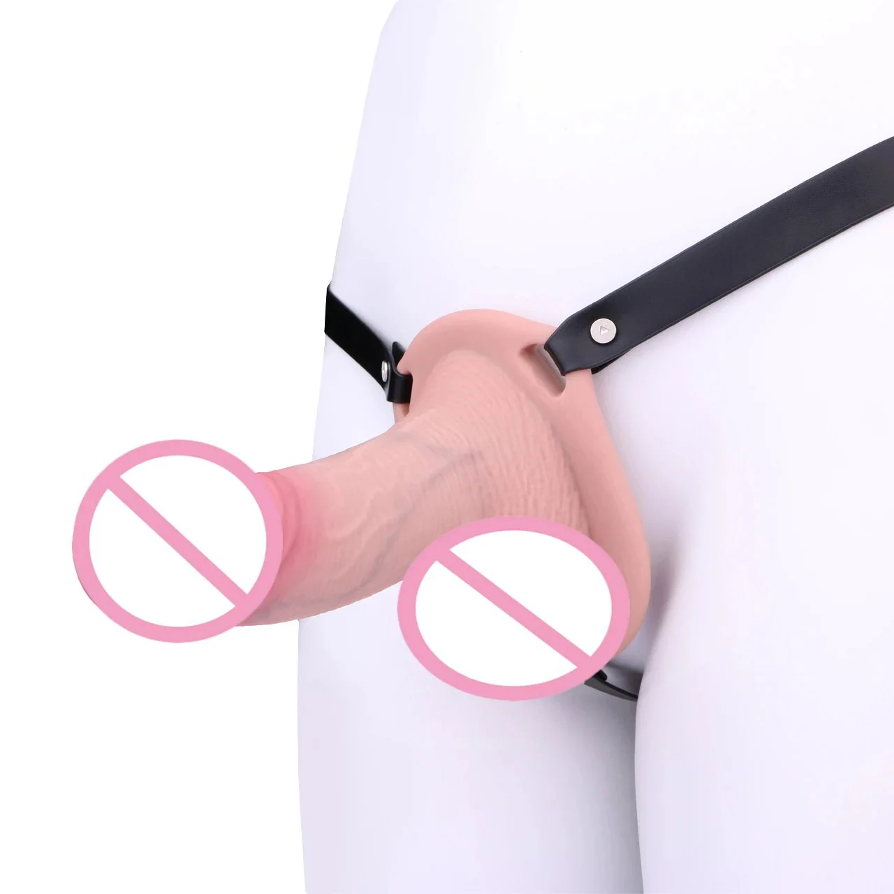 Strapon Dildo Realistic Hollow Penis Sleeve Sex Toy for Men Cock Enlargement Extender Dildo Sheath for Men Gay Sexy Adult Toys