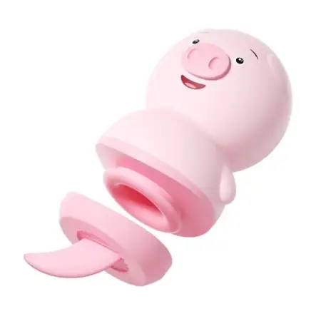 Mini Rose Vibrator for Women New Design 6 Frequency Sucking Licking Pig Vibrator Licking Tongue Sex Toys