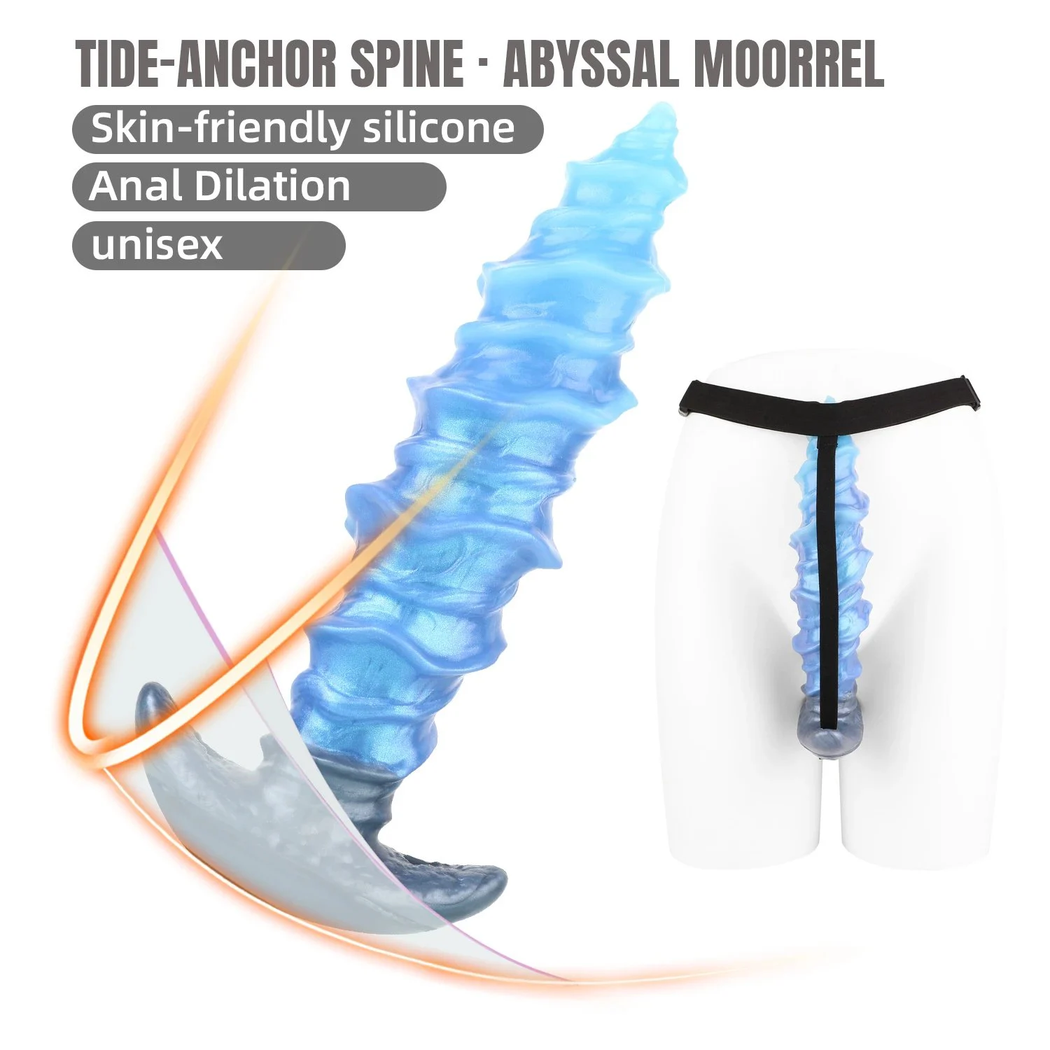 Fantasy Creature Vibrating Anal Plug Medical-grade Silicone Adult Toy Anal Plug Also Suitable for Female Masturbation Devices