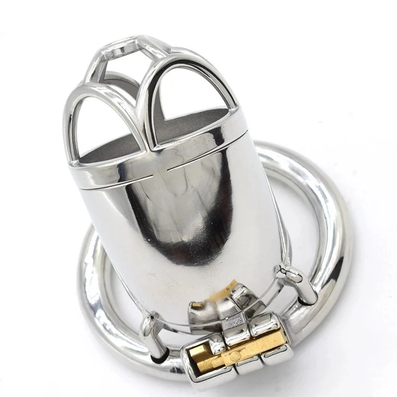 Adult Product Shop Sm Male Chastity Lock Sex Toy Stainless Steel Artificial Dildo Cock Cage Sex Toy for Fetishist