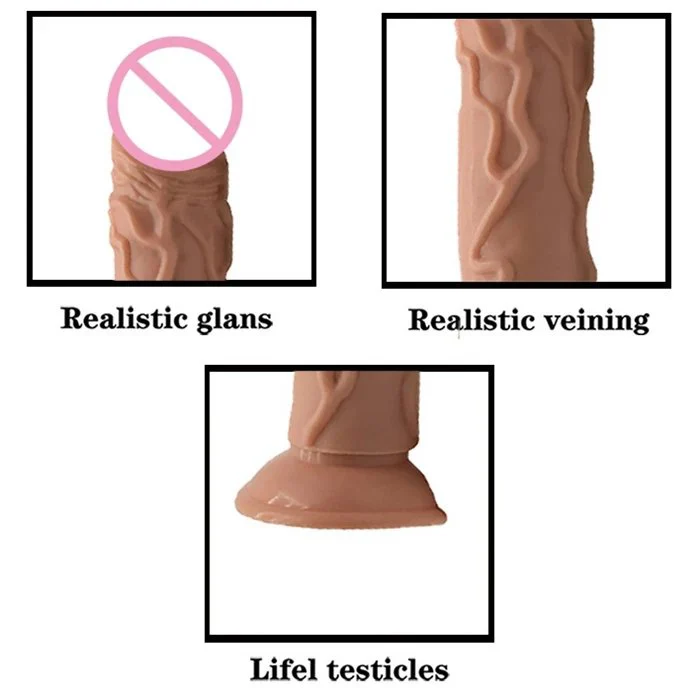 34cm Huge Anal PVC Realistic Big Dildo with Suction Cup for Women Masturbation