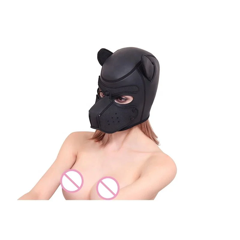 Erotic SM Head Cover Accessories for Female Sex Fetish Sexy Toys for Couples Leather Bondage Sex Dog Headgear