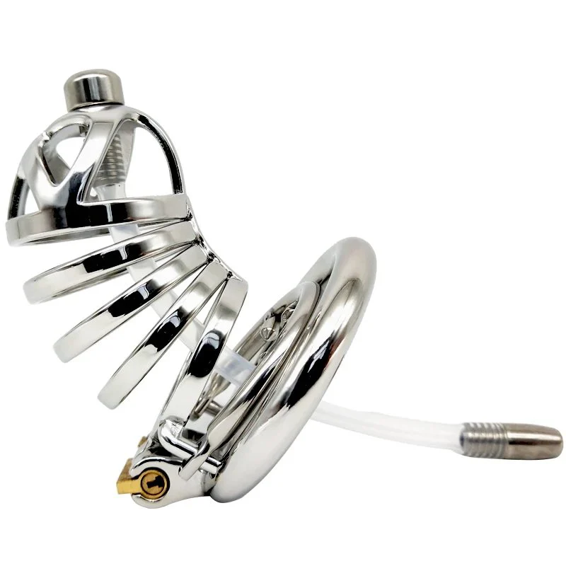 12B Chastity Lock Adult Chastity Apparatus Stainless Steel Series Hair Anti - Derailment