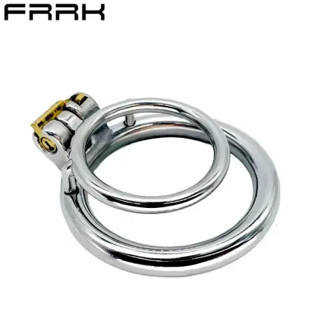304 Stainless Steel Solitary Extreme Lockdown Male Chastity Device Adjustable Cock Cage for Gay With Brass Key