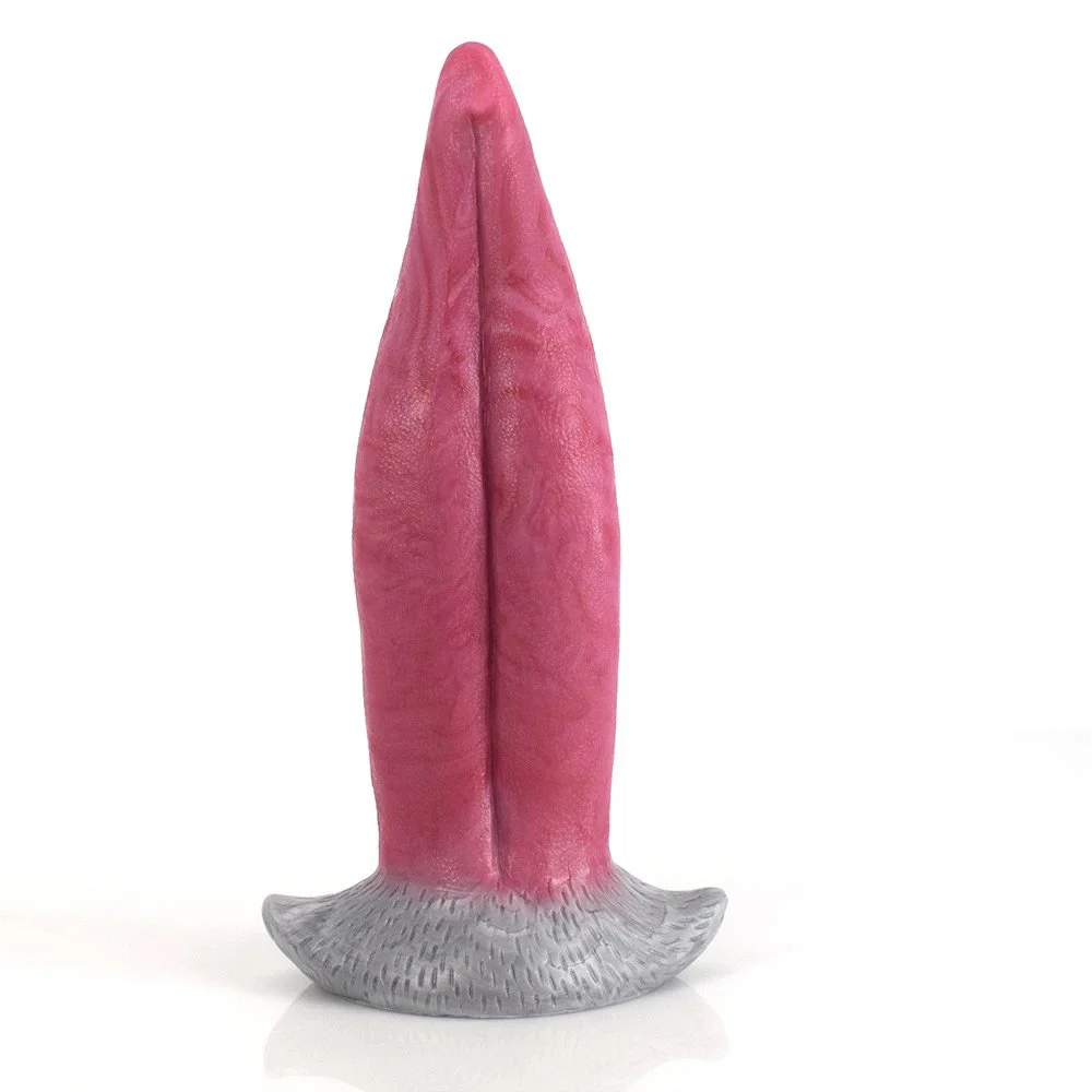 8 Inch Tongue Shaped Dildo Monster Dildo Sex Tool Erotic Silicone Sex Toy for Women