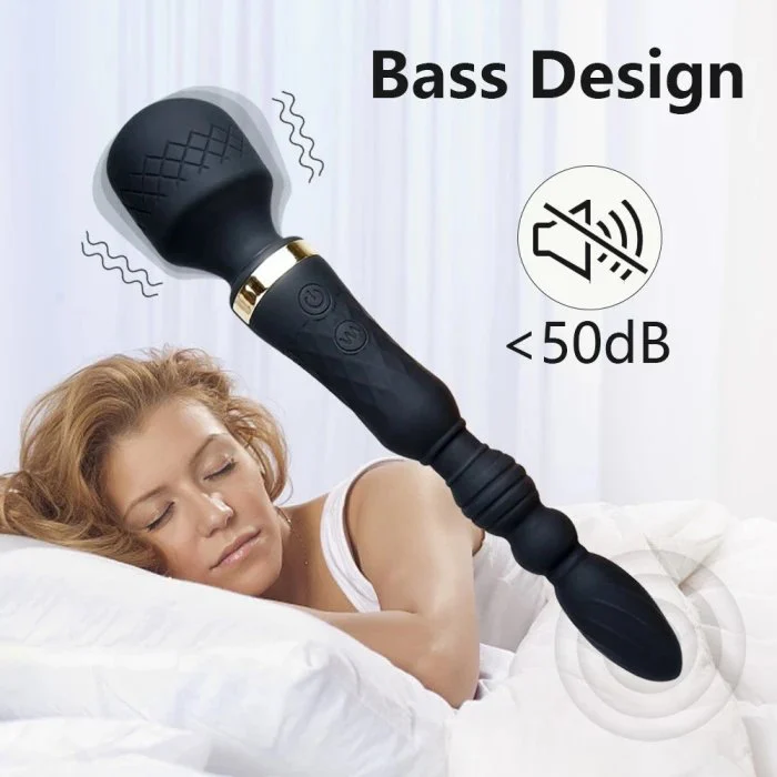 New Design Flexible Wand Vibrators Massage Sex Toys with Anal Bead Stimulator