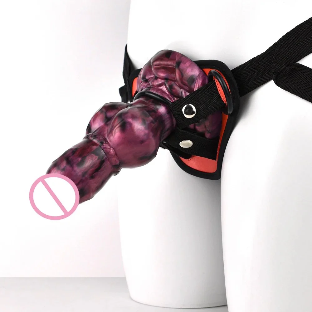 Quality Assured Strap on Dildo Nontoxic Silicone Total Length 20CM Dildo Big for Lesbian Sex Wear Penis with Belt Strap on Dildo