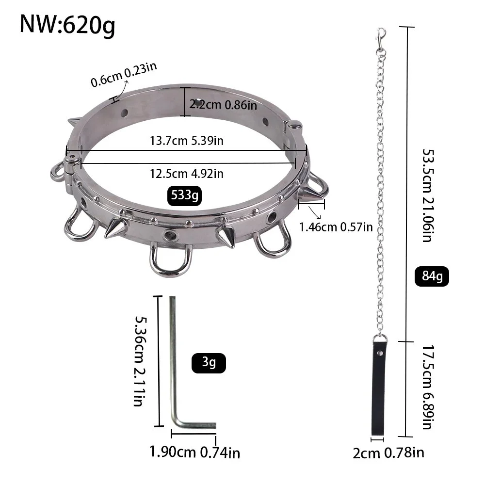 Fashion PU Leather Collar with Bow Decoration and Leash Chain for Bondage Play