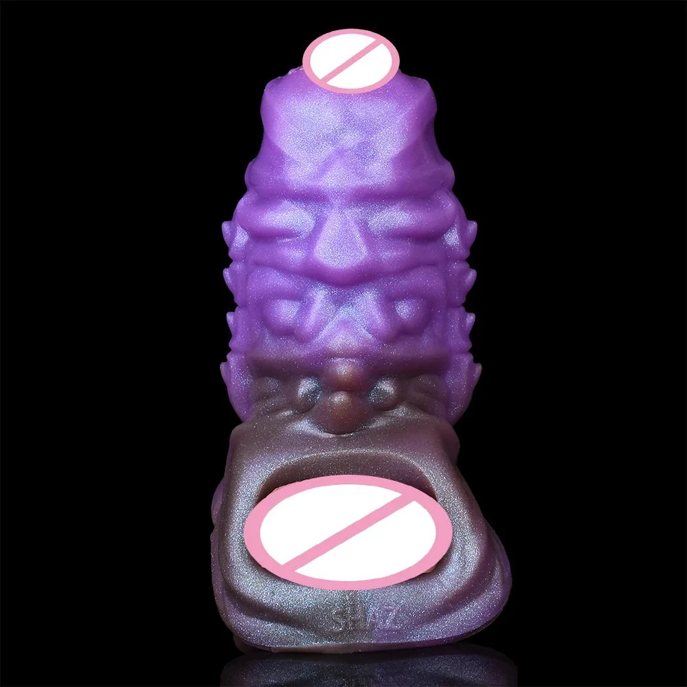 Super Soft Silicone Fantasy Monster Cock Extender Sleeve Men Sex Toy Fantasy Dildo Sleeve for Male