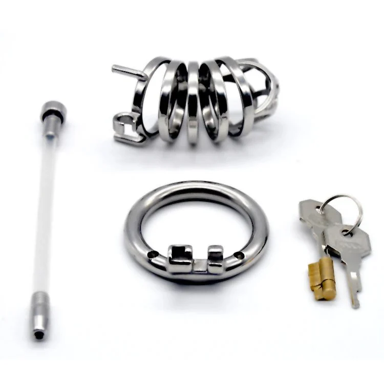 70mm 304 Stainless Steel SM Sex Toy Chastity Cage Male Chastity Device Chastity Lock Penis Cage Cock Cage for SM