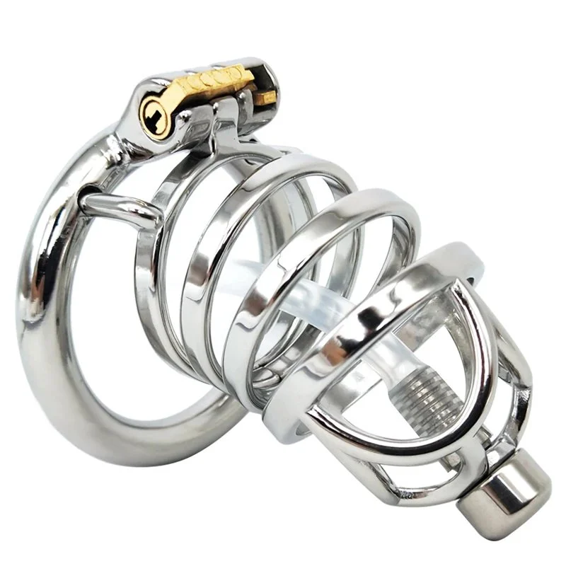 Catheter Metal Stainless Steel Chastity Device Chastity Lock Control Device Fun Chastity Lock for Men
