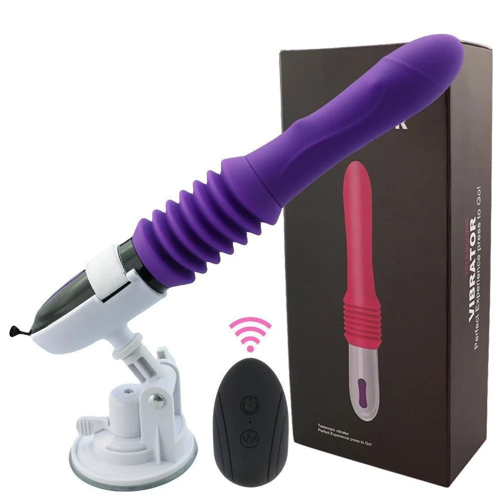 Rechargeable Electric Remote Control Automatic Masturbator Sex Toy Thrusting Telescopic Dildo Gun Machine