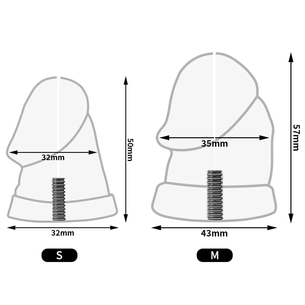 3 Active Size Dildo Head Novelty Sissy Inverted Chastity Cage CBT Game Stainless Steel Negative Ring
