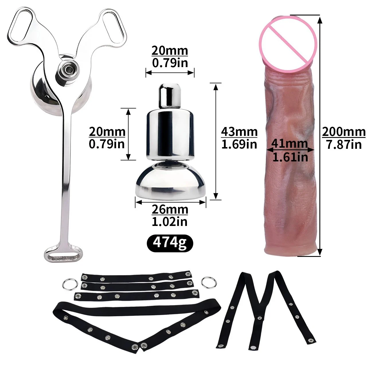 Direct Sales of New Bondage Toy Stretchy Bandage and Dildo Combination of Gay Adult Products for Lesbians