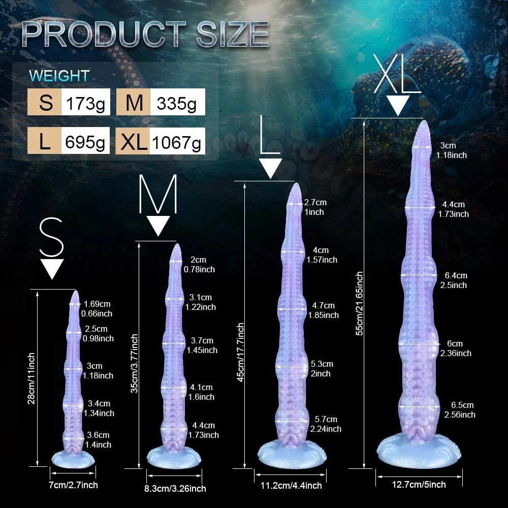 55cm Tentacle Dildo Anal Plug Long Butt Plug Prostate Massager Sex Toys for Women Men Fantasy Monster Dildo TOYS