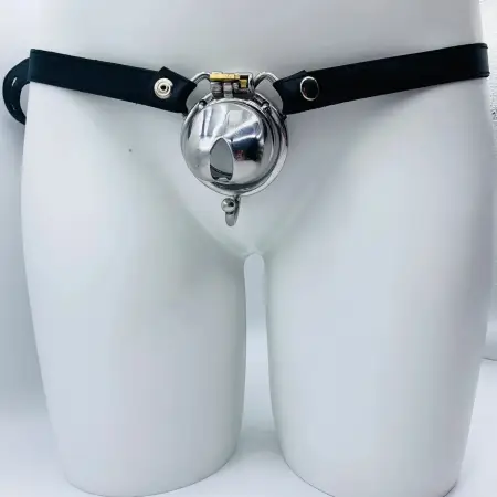 51 Strap on Chastity Device Male Chastity Steel Cage Chastity Device with Belt