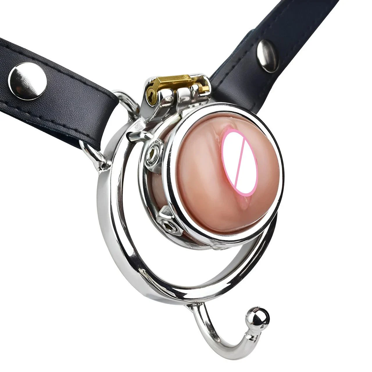 Flat Chastity Cage Cock Cages Male Chastity Devices Pussy Shape Chastity Cage Adults Products 1Toys Sex