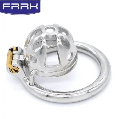 54mm 304 Stainless Steel Short Lock Penis Cock Cage with Keyholder Male Chastity Device Sm Sex Toys for Adult