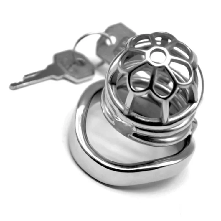 60mm Sm Sex Toys Lock Penis Cage with Keyholder Male Chastity Device Curved Cock Ring Chastity Cage 304 Stainless Steel