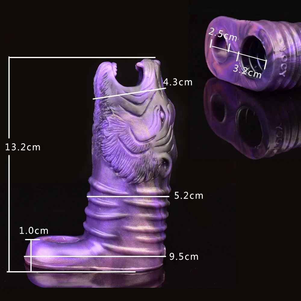 Tiger Men Penis Girth Sleeves Enlargement Sleeve Customised Made with High Quality Silicone Material for Adults