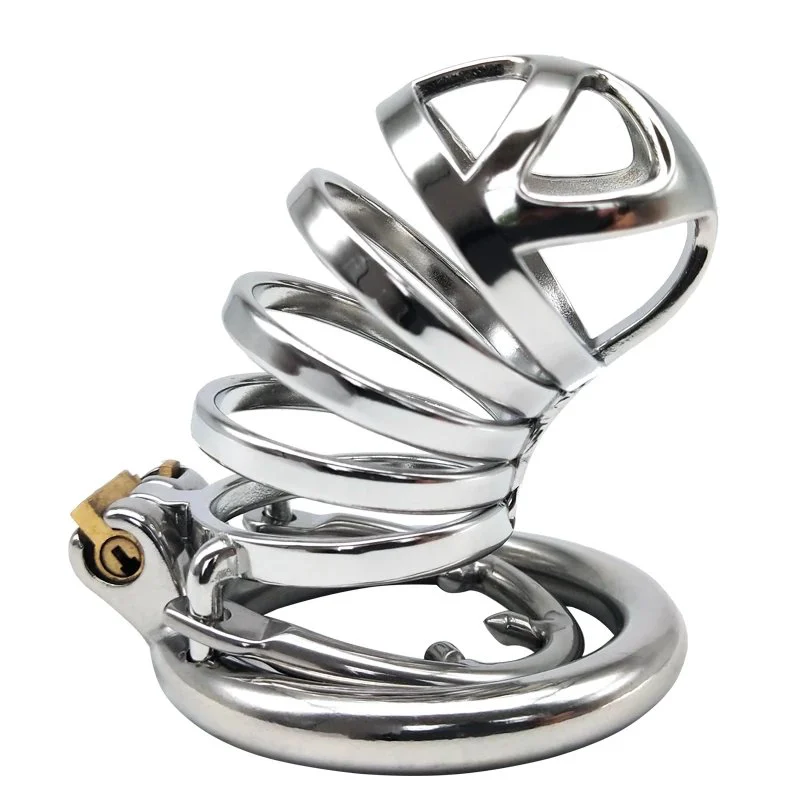 12E Chastity Device to Prevent Cheating Stainless Steel Desire Control Ring Make love Adult Products Male Chastity Be