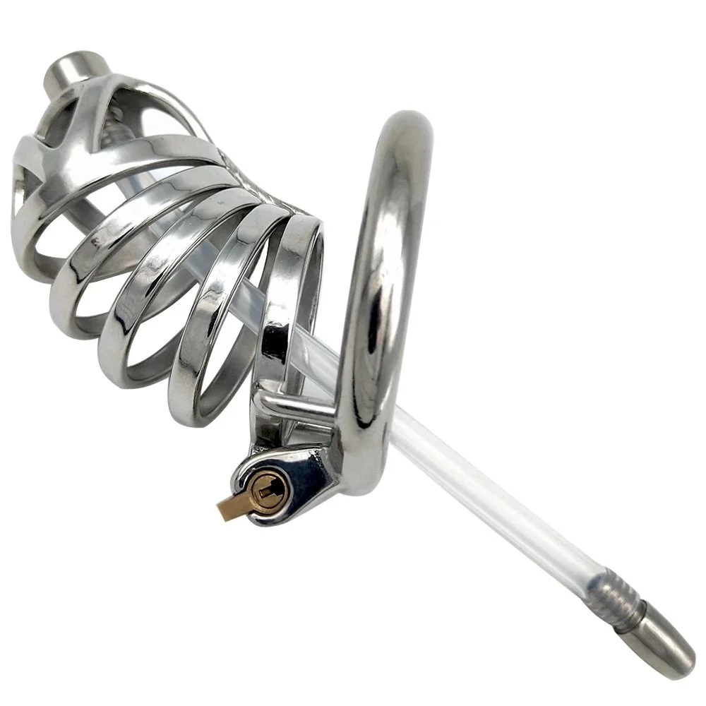 12A Men's Stainless Steel Chastity Locks Alternative Toys Adult Sex Toys, Bird Cage Jj Cage Control Device Male Chastity Be