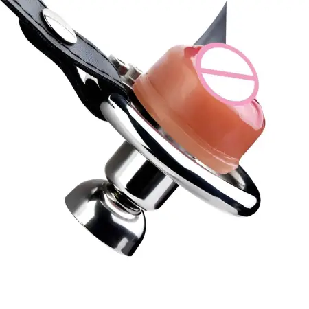 304 Stainless Steel Male Chastity Device with Simulated Vagina Cock Cage Invisible Lock Ring Sex Toy for Adult