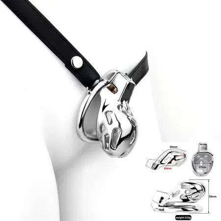 Four Size Male Chastity Device Gay Bird Cage Lock Cock Sex Restraint Ring Stainless Steel Chastity Cage with Wearable Belt